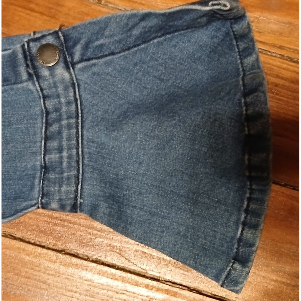 LiverPool Jean Jacket with flare cuffs inside pockets Medium NWOT - Picture 6 of 15